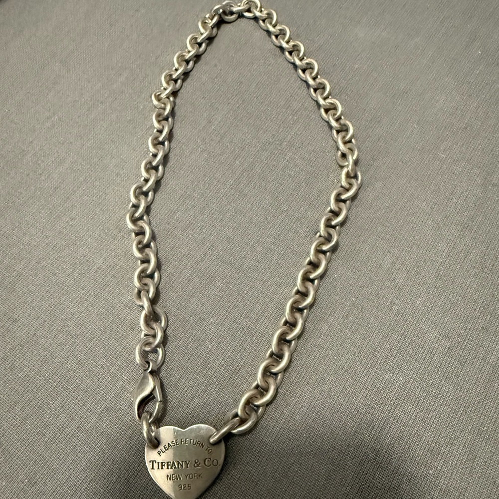 EXTRA LARGE CHOKER Heart Tag Return to Tiffany Necklace Aunthentic
